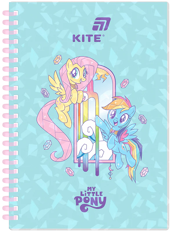 Блокнот пруж. А5 80арк. кліт. "My Little Pony" №LP26-277/Kite — купити | Канцелярський Сад