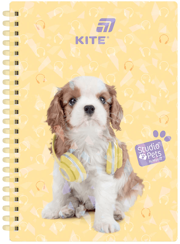 Блокнот пруж. А5 80арк. кліт. "Studio Pets" №SP26-277/Kite — купити | Канцелярський Сад