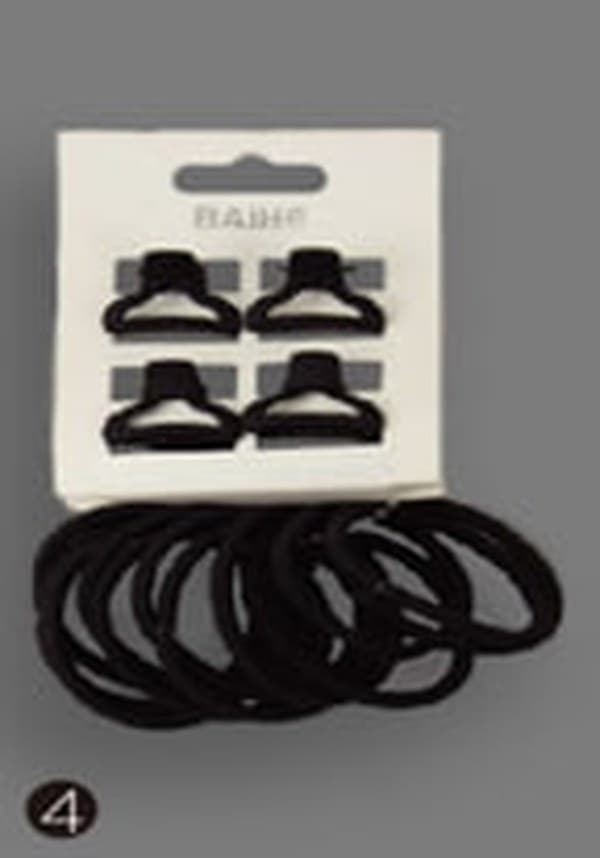 Набір резинок "Black collection" (12шт), заколки (4шт) 2,5см №BH26349/Colibrik — купити | Канцелярський Сад