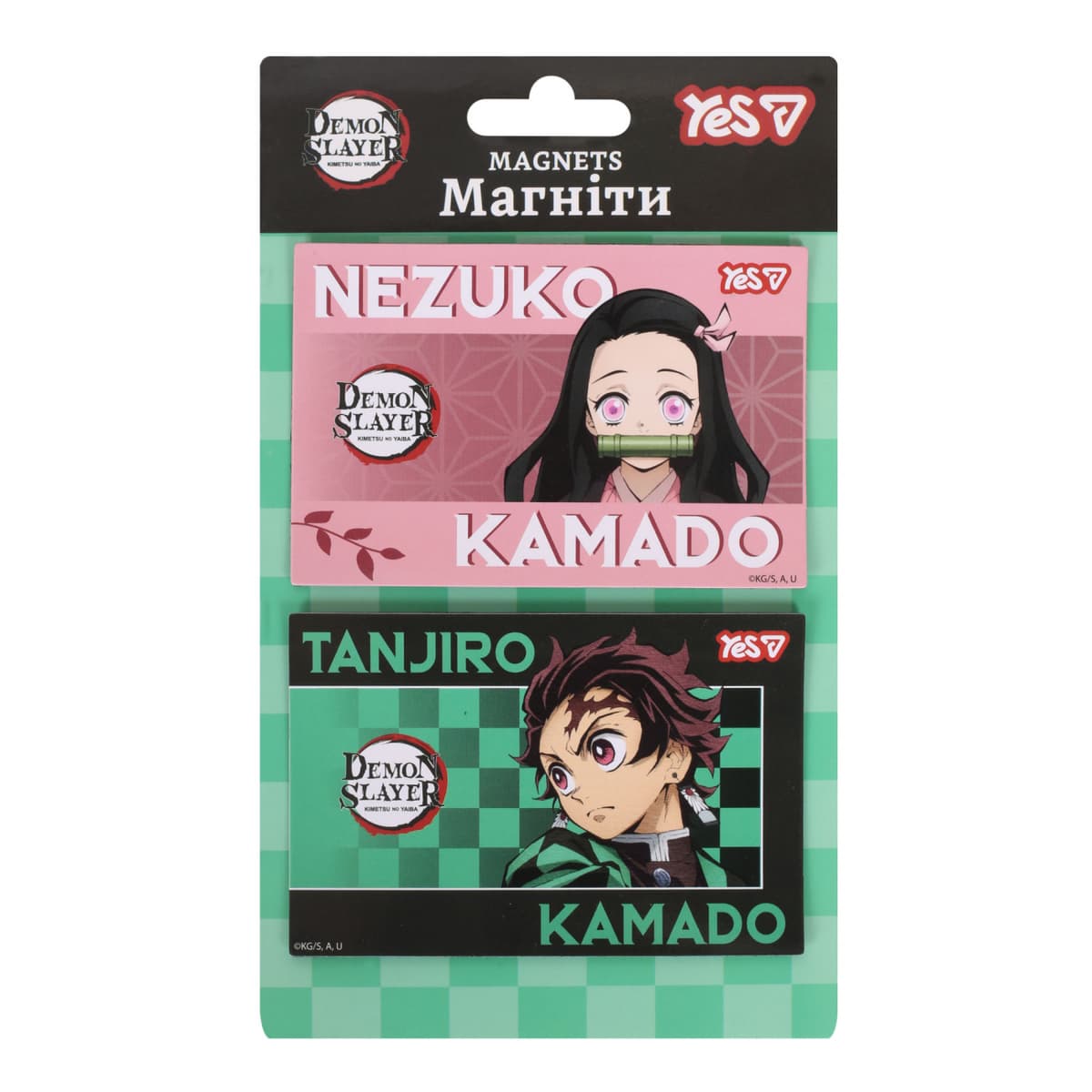 Магніти "Yes" Slayer. Nezuko 6х9см 2шт №708559 — купити | Канцелярський Сад