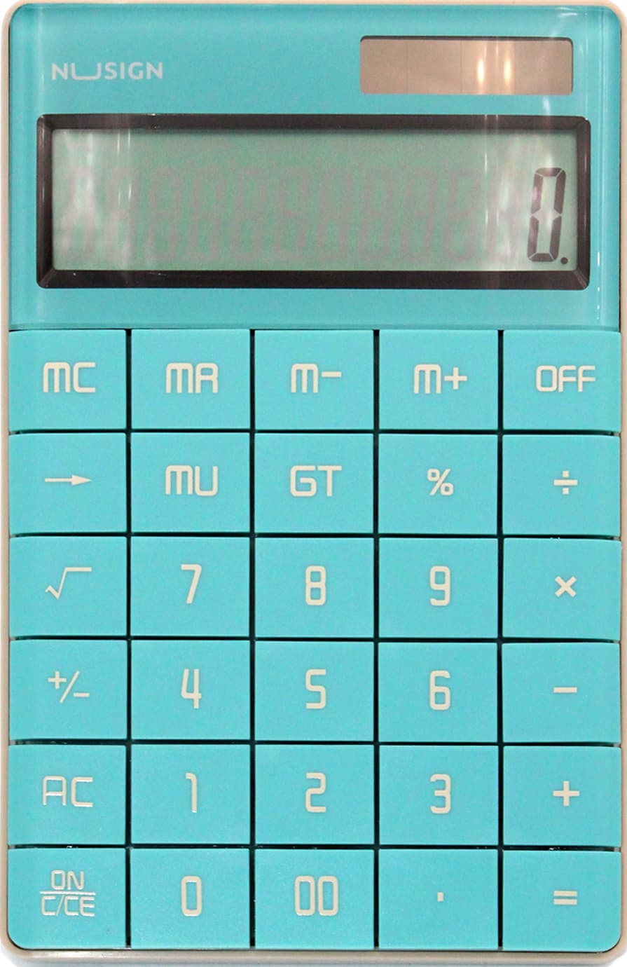 Калькулятор "Deli" №NS041 (12-розряд.) 165х103х12,5мм блакитний — купити | Канцелярський Сад