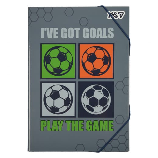 Папка для праці А4 "YES" №500255 "Football" на рез. картон — купити | Канцелярський Сад