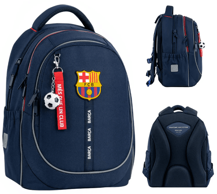 Рюкзак "Kite" Education FC Barcelona 3від.,2карм. №BC26-700M — купити | Канцелярський Сад