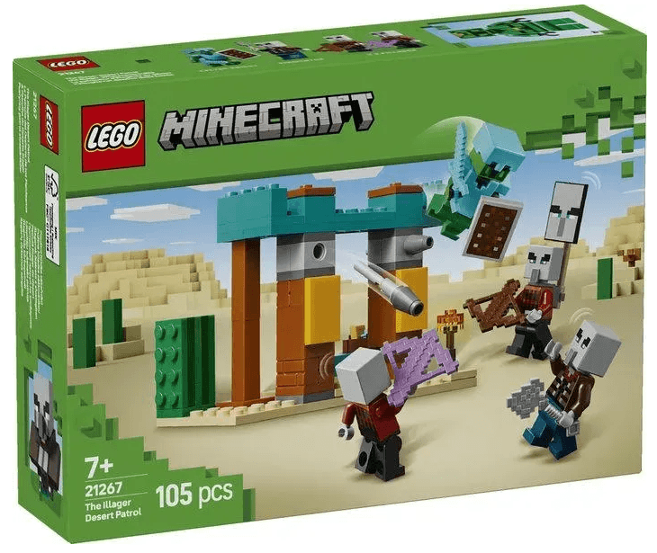 Конструктор "LEGO" Minecraft Пустельний патруль розбійника №21267 — купити | Канцелярський Сад