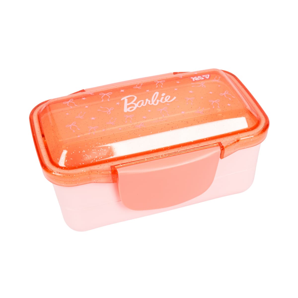 Ланч бокс пласт. "Yes" 950мл подвійний Barbie Shiny №709042 — купити | Канцелярський Сад