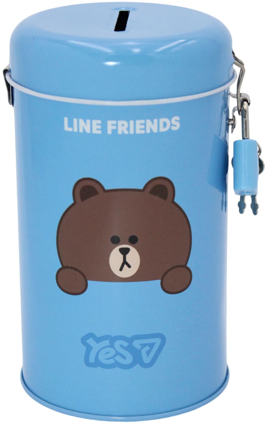 Скарбничка метал. "Yes" Line Friends 13х7,6см №708941 — купити | Канцелярський Сад
