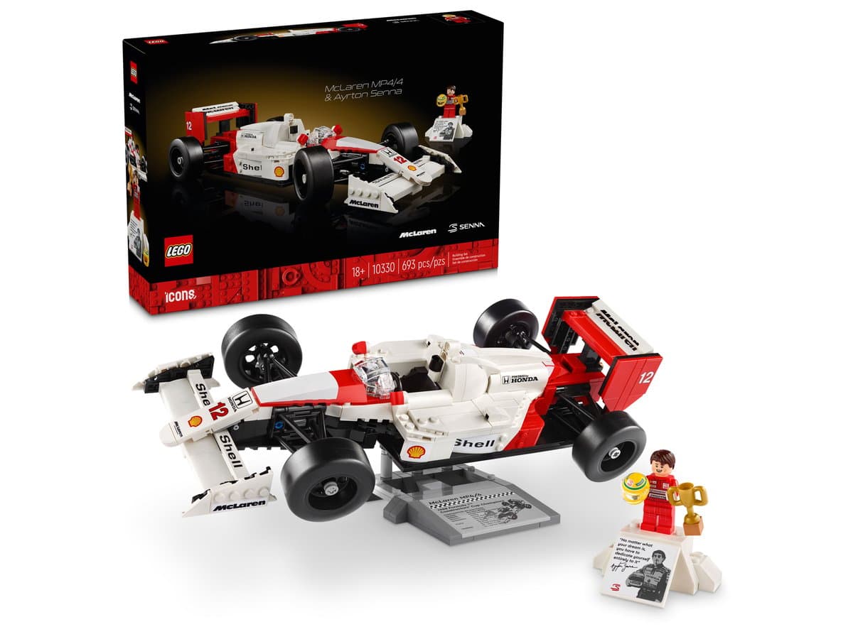 Конструктор "LEGO" Icons McLaren MP4/4 і Айртон Сенна №10330 — фото 4
