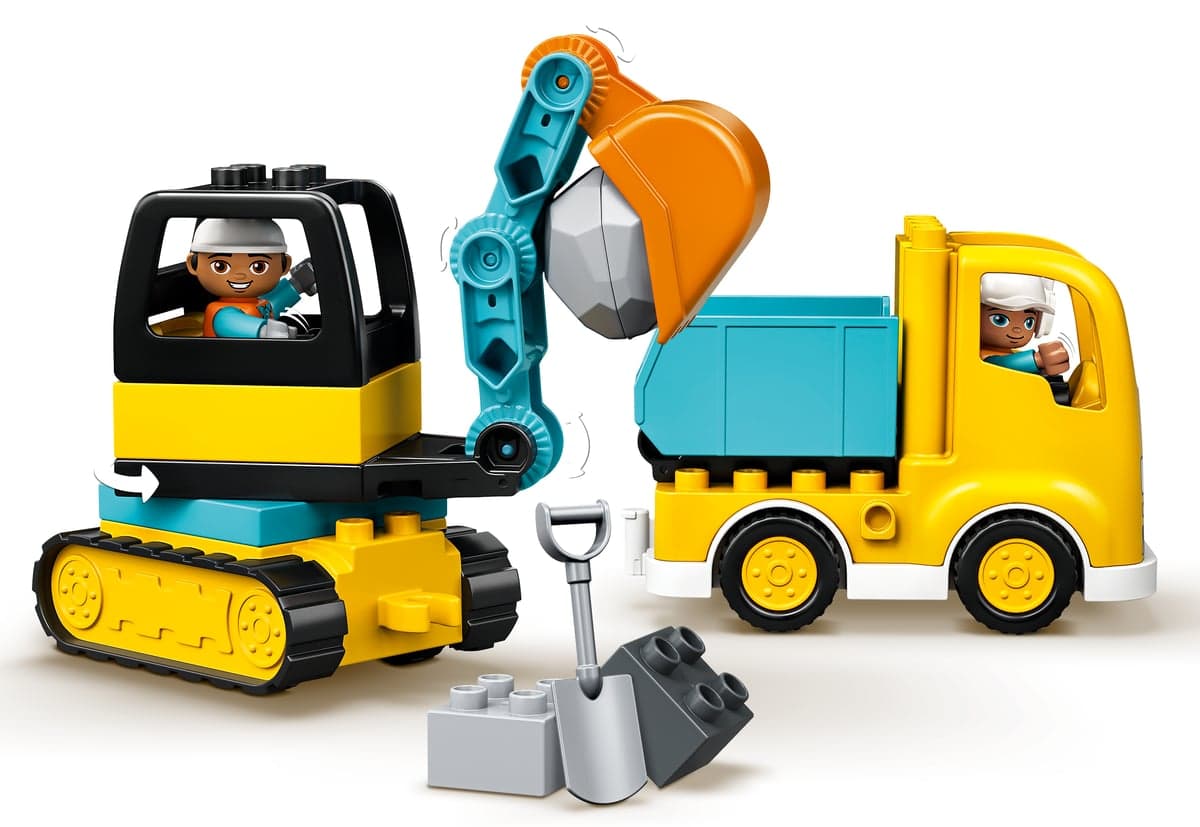 Конструктор "LEGO" DUPLO Вантажівка та гусеничний екскаватор 2+ №10931 — фото 3