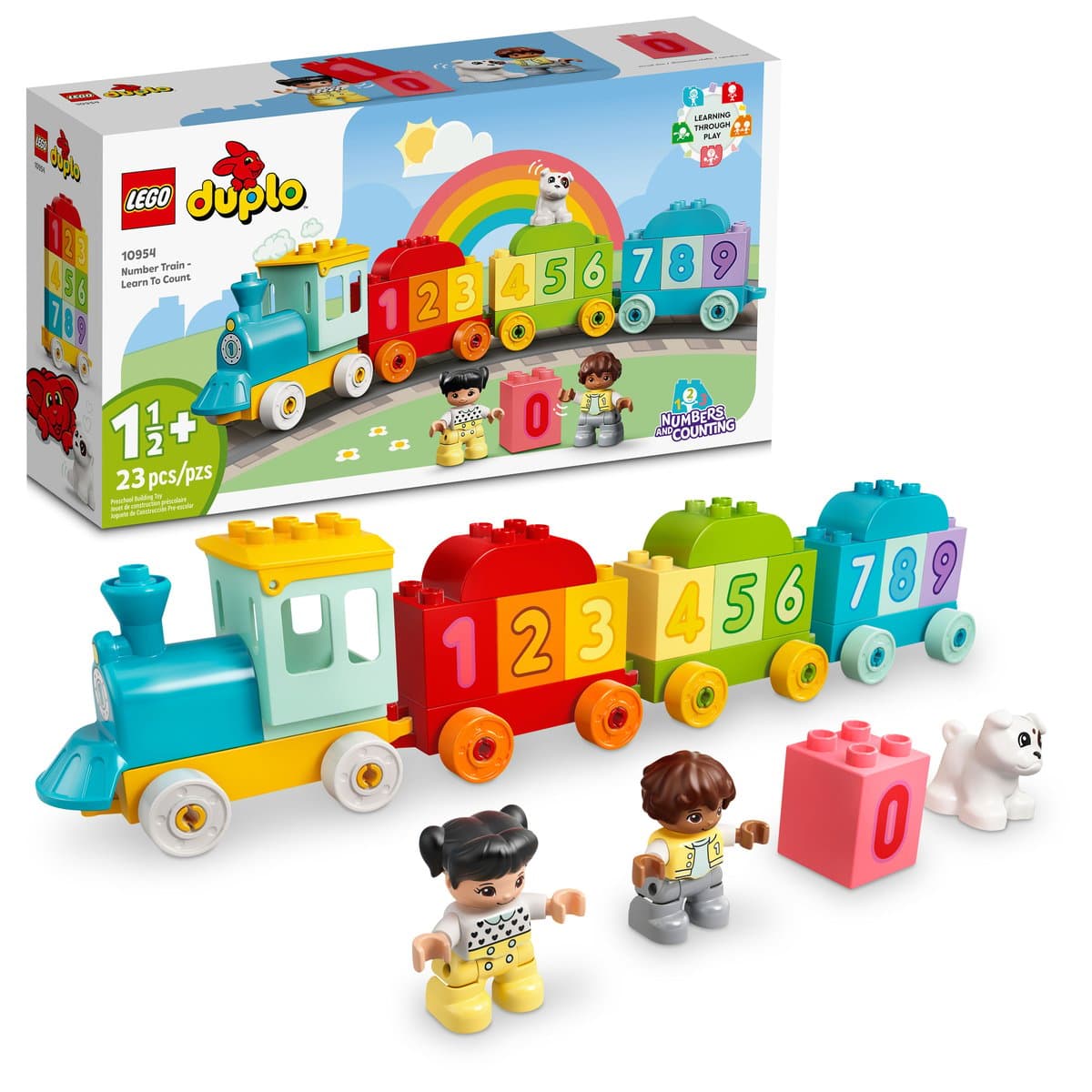 Конструктор "LEGO" DUPLO Потяг із цифрами - вчимося рахувати 1-2+ №10954 — фото 4
