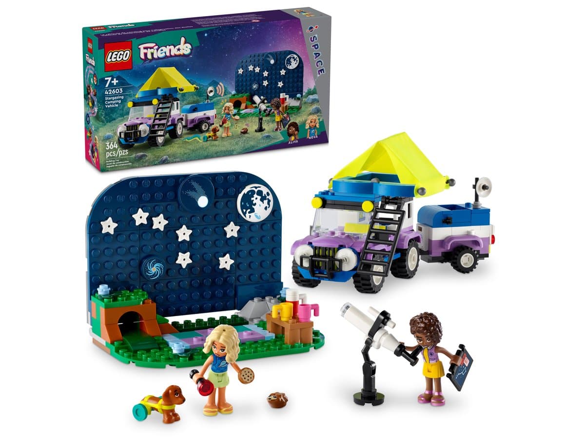 Конструктор "LEGO" Friends Кемпінговий автомобіль для спостереження за зірками №42603 — фото 5