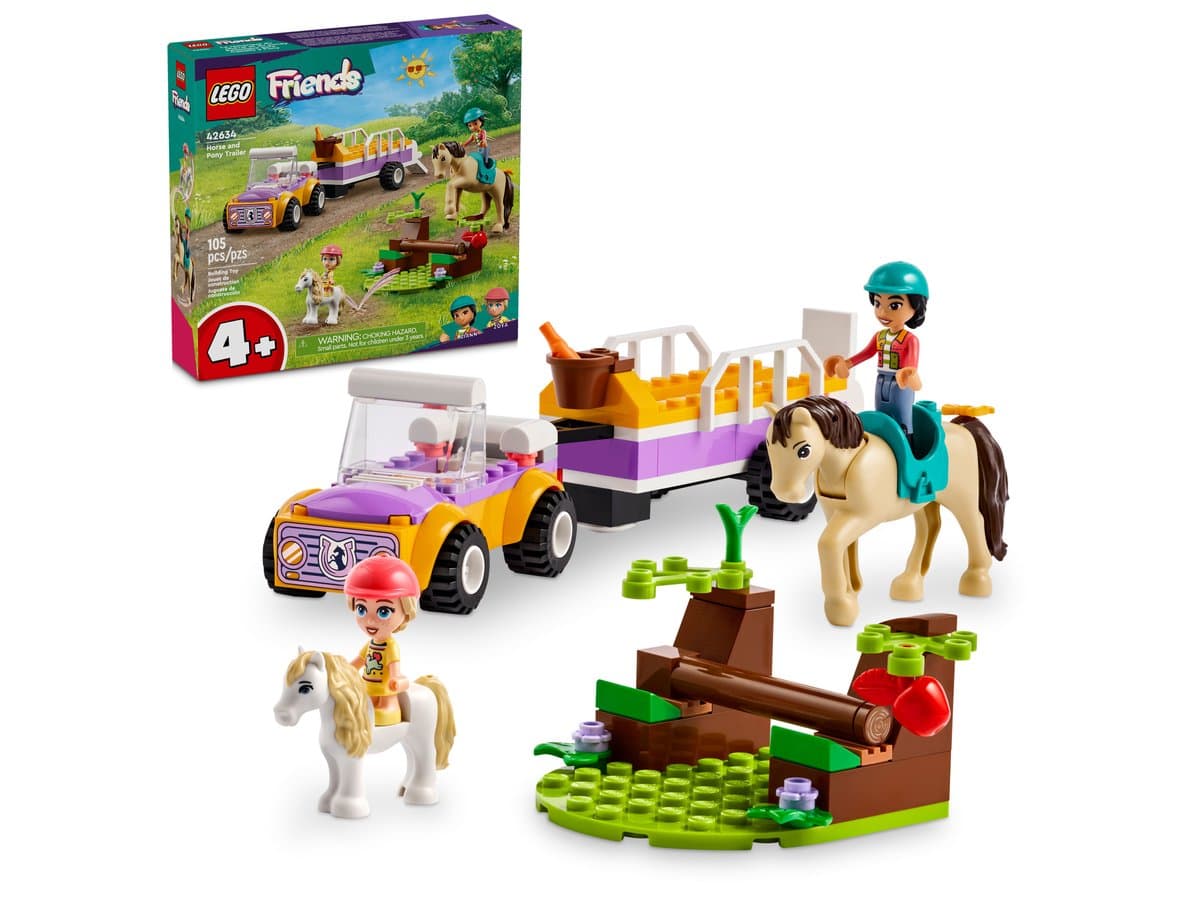 Конструктор "LEGO" Friends Причіп для коня й поні 105 дет. №42634 — фото 4