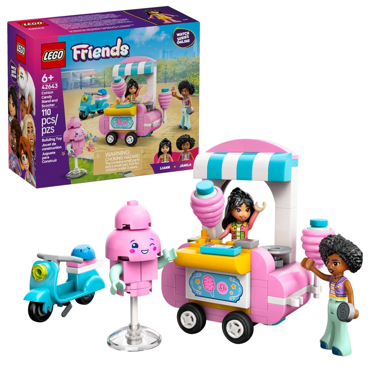 Конструктор "LEGO" Friends Ятка із солодкою ватою та скутер №42643 — фото 5