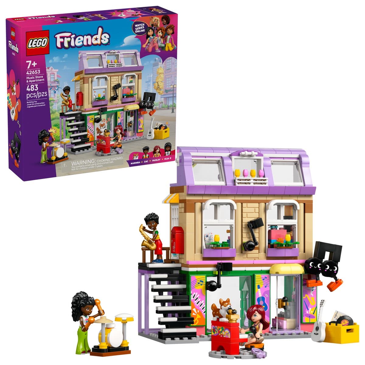 Конструктор "LEGO" Friends Музична крамниця і квартира №42653 — фото 4