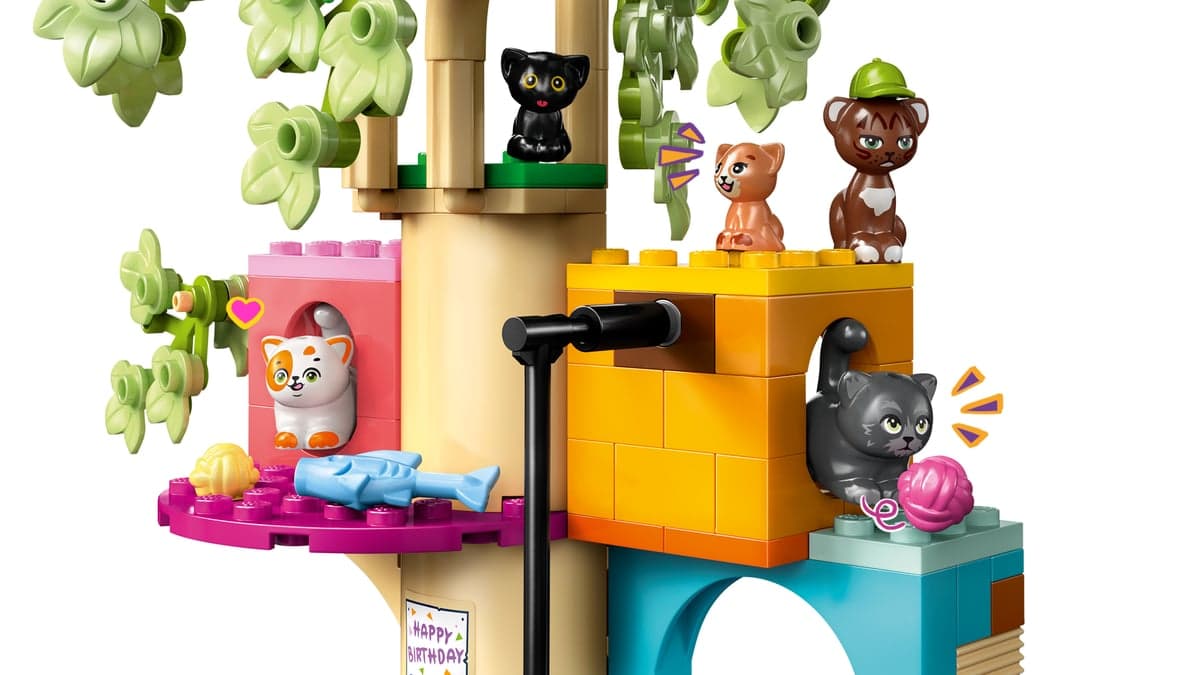 Конструктор "LEGO" Вечірка з нагоди дня народження кота та будиночок на дереві №L42666 — фото 6