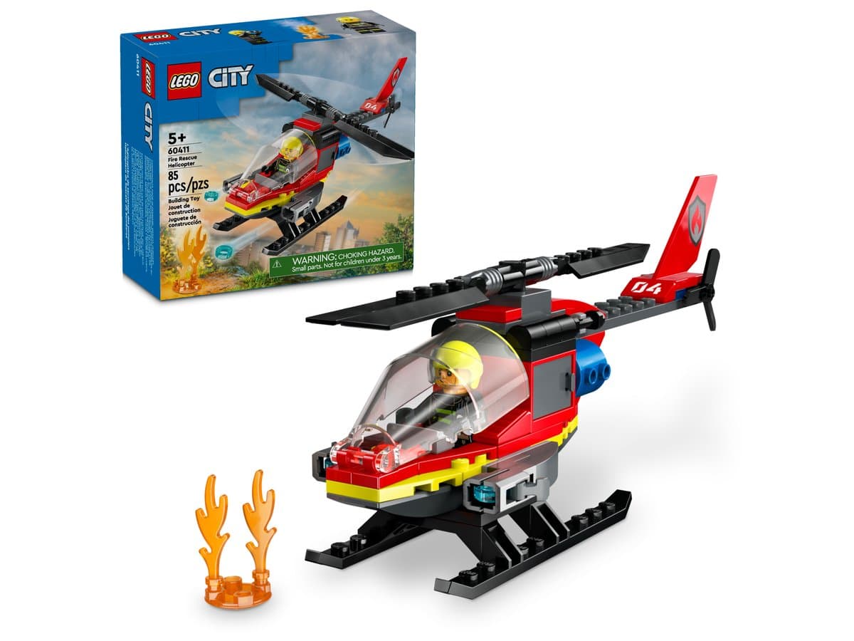 Конструктор "LEGO" City Пожежний рятувальний гелікоптер №60411 — фото 13