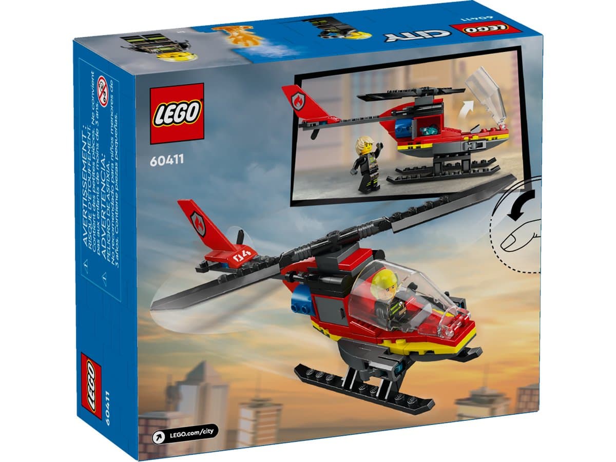 Конструктор "LEGO" City Пожежний рятувальний гелікоптер №60411 — фото 17