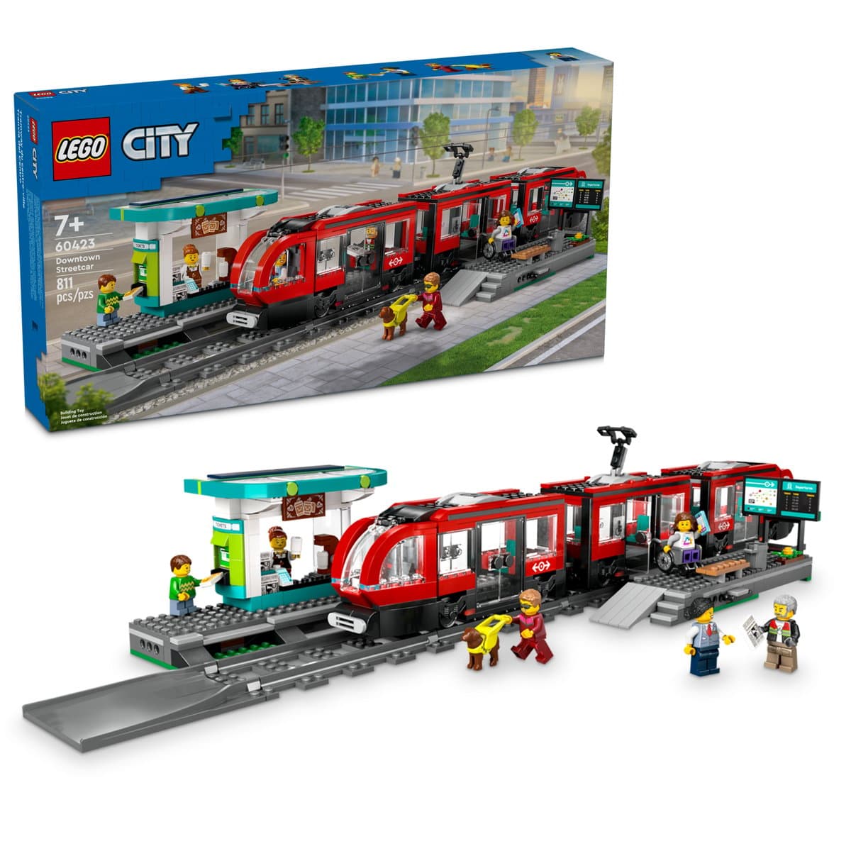 Конструктор "LEGO" City Трамвай і вокзал у центрі міста №60423 — фото 4