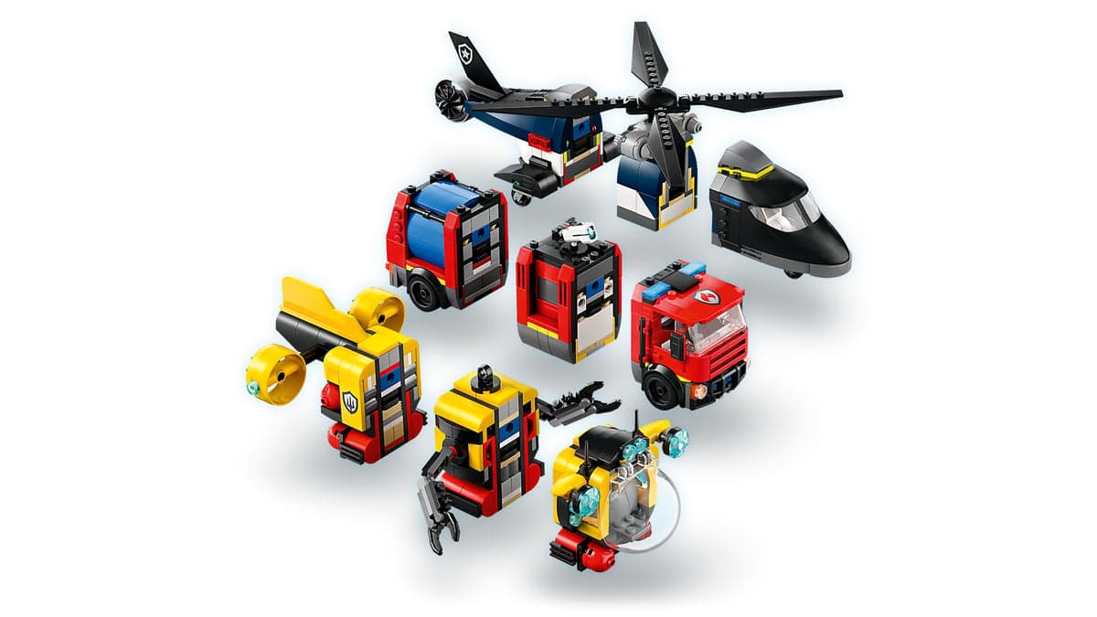 Конструктор "LEGO" City Ремікс вертольотів, пожежних машин і підводних човнів №60462 — фото 6