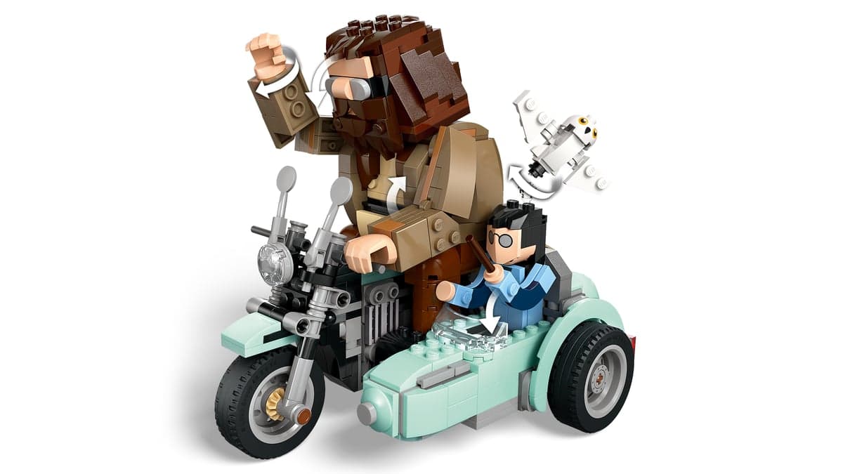 Конструктор "LEGO" Harry Potter Поїздка Геґріда й Гаррі на мотоциклі №76443 — фото 6
