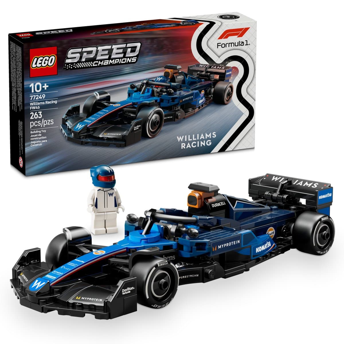 Конструктор "LEGO" Speed Champions Williams Racing FW46 F1 Race Car №L77249 — фото 4