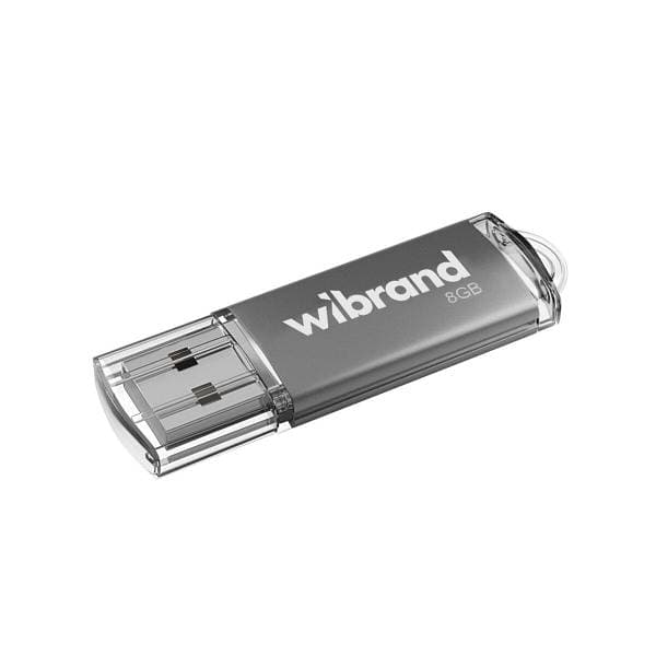 Флеш-пам`ять 8GB "Wibrand" Cougar USB2.0 silver №0964 — купити | Канцелярський Сад