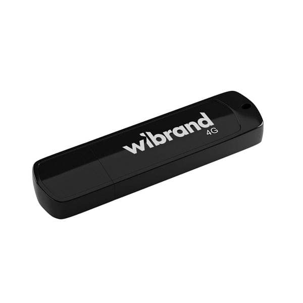 Флеш-пам`ять 4GB "Wibrand" Grizzly USB2.0 black №1023 — купити | Канцелярський Сад