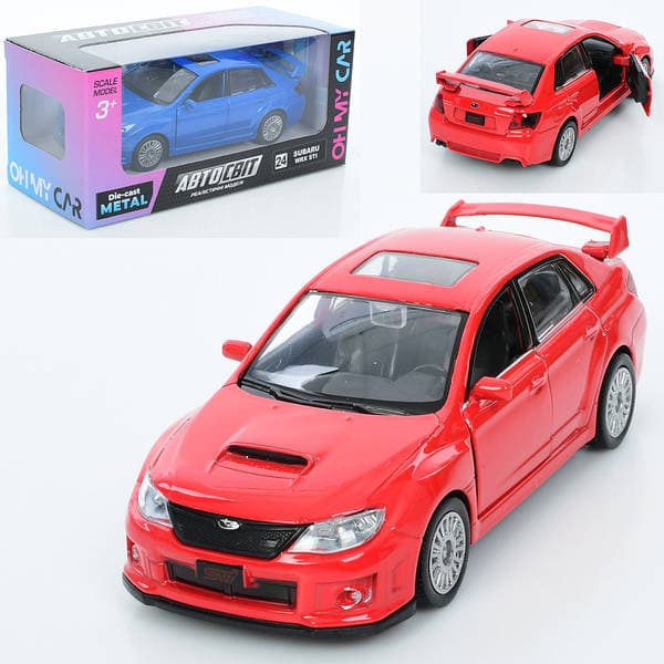 Машина метал. інер-а, "Автосвіт" (1:43) Subaru WRX STI 12см №AS-3076 — купити | Канцелярський Сад