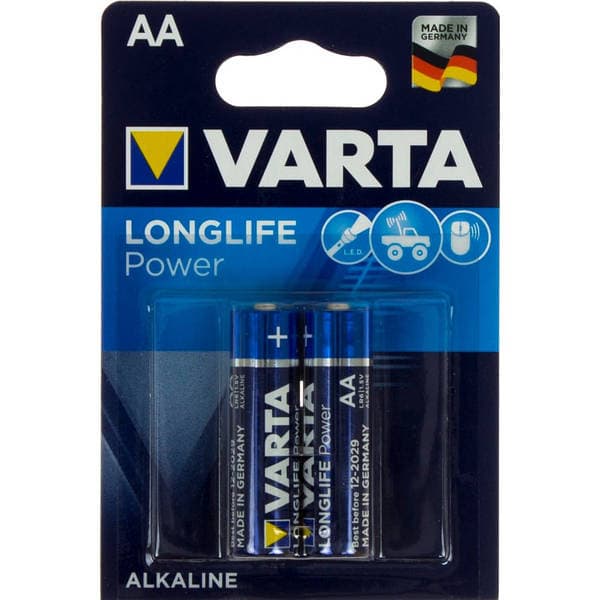 Батарейки Varta high energy/longlife power LR-06/блістер 2шт — фото товару | Канцелярський Сад