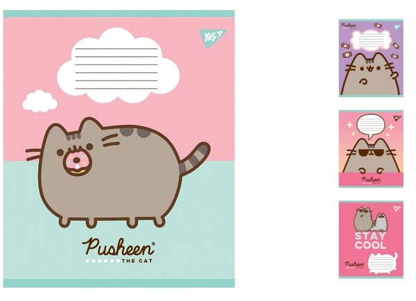 Зошит 12арк. лін. YES Pusheen Weekend №767608 — фото товару | Канцелярський Сад