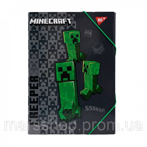 Папка для праці А4 "Yes" №500247 "Minecraft" на рез. картон. — купити | Канцелярський Сад