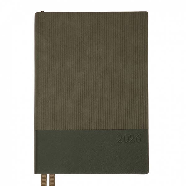 Щоден. А5 "Leo Planner" дат2027 184арк. Velvet м'яка обкл.,темно-зелений №252721 — купити | Канцелярський Сад