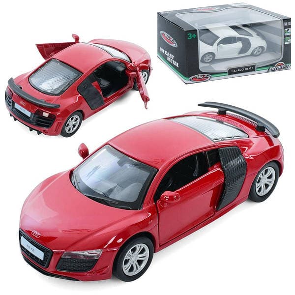 Машина метал. інер-а, "Автосвіт" Audi R8 GT (1:43) 11см №AS-3058 — купити | Канцелярський Сад