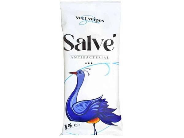 Серветки вологі "Salve" (120шт) Антибактеріальні №0577 — купити | Канцелярський Сад