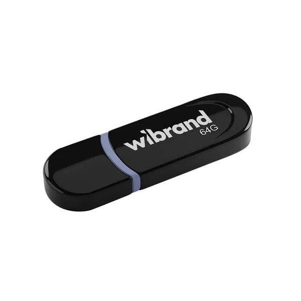 Флеш-пам`ять 64GB "Wibrand" Panther USB2.0 black №1418 — фото товару | Канцелярський Сад