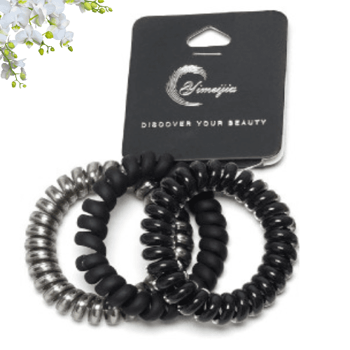 Набір резинок-пружинка "Black collection" (5шт) 5см №BH26366/Colibrik — купити | Канцелярський Сад