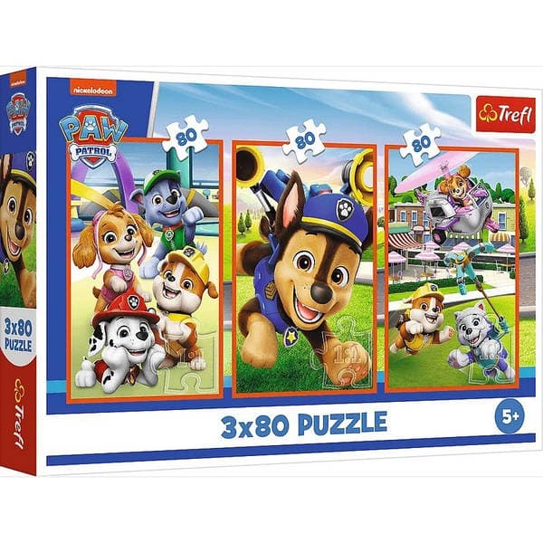 Пазли Trefl 3x80ел. Paw patrol Собача банда №34886 — купити | Канцелярський Сад