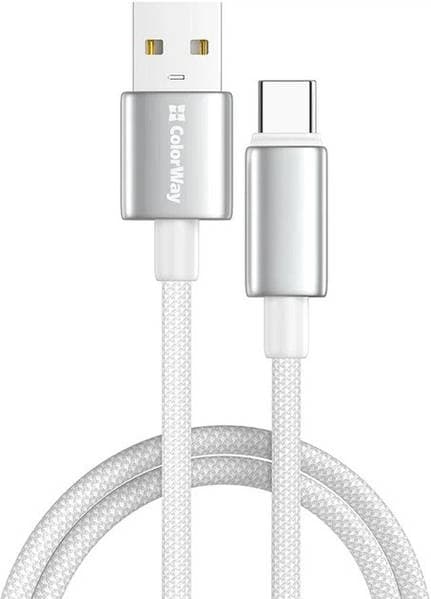 Кабель USB > Type-C Colorway CW-CBUC098-WT 3А 1м білий — купити | Канцелярський Сад