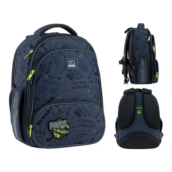 Рюкзак каркасний "GoPack" Education Cute Pon 2від.,2карм. №GO25-165S-1 — купити | Канцелярський Сад