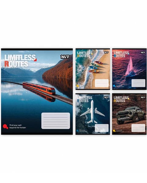 Зошит 36арк. кліт. YES Limitless routes №769038 — фото товару | Канцелярський Сад