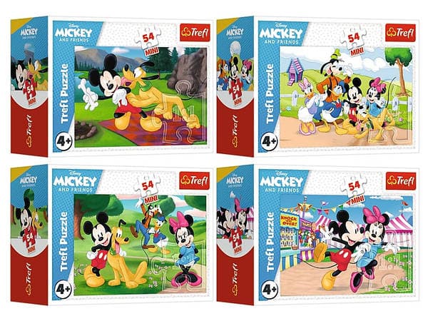 Пазли Trefl 54ел. Mini Mickey Mouse&Friends Божевільні пригоди Міккі Мауса №42172 — фото товару | Канцелярський Сад