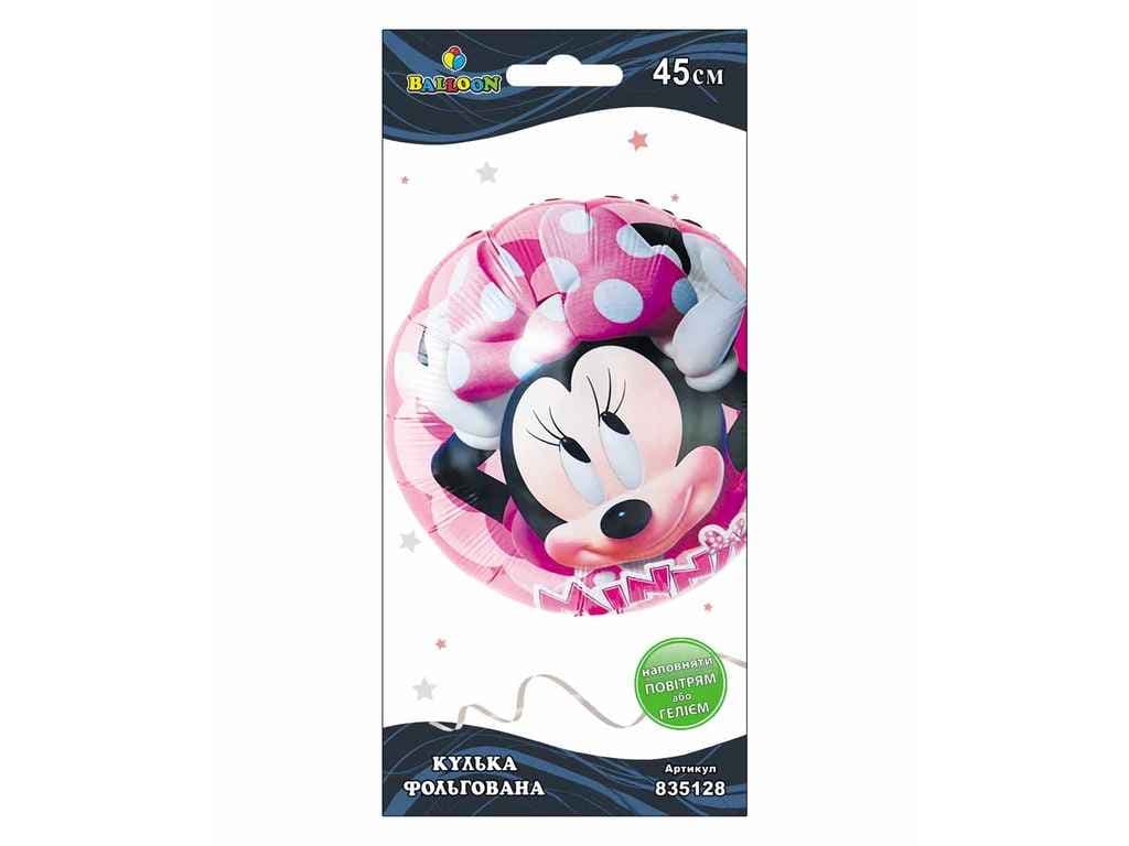 Кулька повітр. фольгована "Minni Mouse" 45см №835128/Pelican — купити | Канцелярський Сад