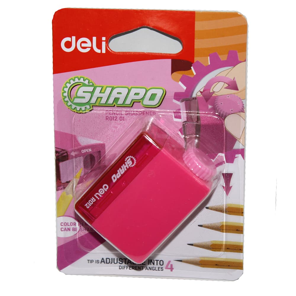 Точилка "Deli" №ER01201 Shapo регул. вугол з конт. — купити | Канцелярський Сад