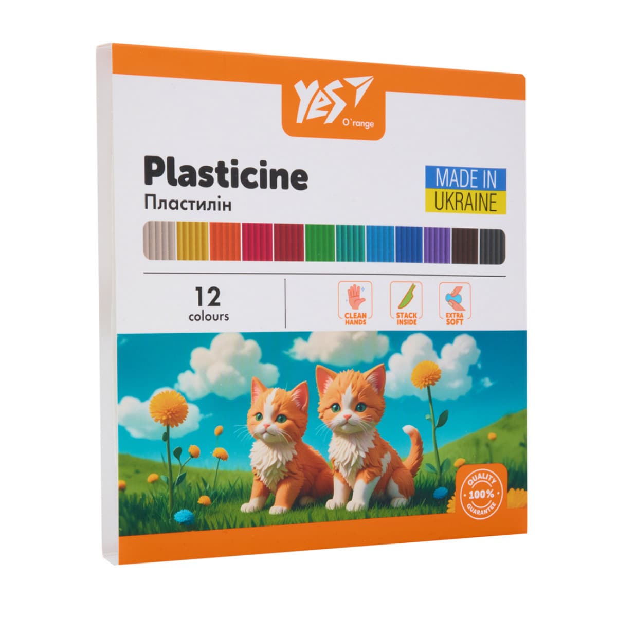 Пластилін "Yes" O'range Line 12 кольор. 240гр №540689 — купити | Канцелярський Сад