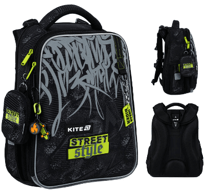Рюкзак каркасний "Kite" Education Street Style 2від.,3карм. №K25-531M-4 — купити | Канцелярський Сад