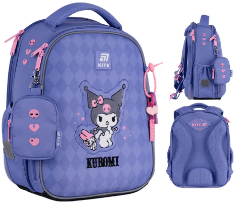 Рюкзак каркасний "Kite" Education Kuromi 2від.,2карм. №HK25-555S-2 — купити | Канцелярський Сад