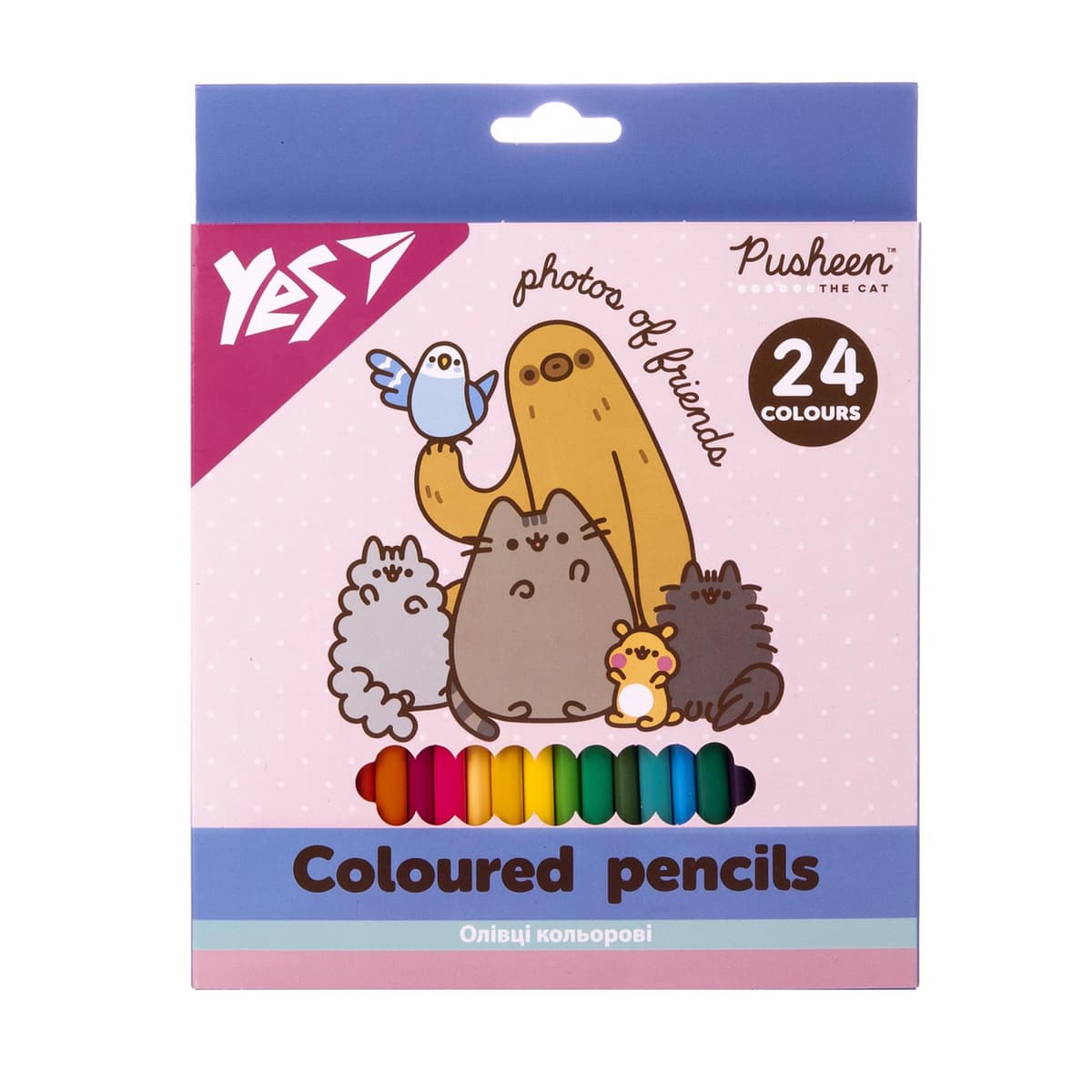 Олівці кольор. 24 кольор. "Yes" №290771 Pusheen — купити | Канцелярський Сад