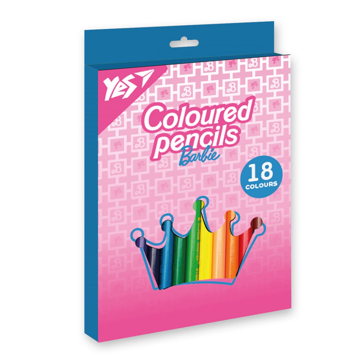 Олівці кольор. 18 кольор. "Yes" №290735 Barbie рожевий — купити | Канцелярський Сад