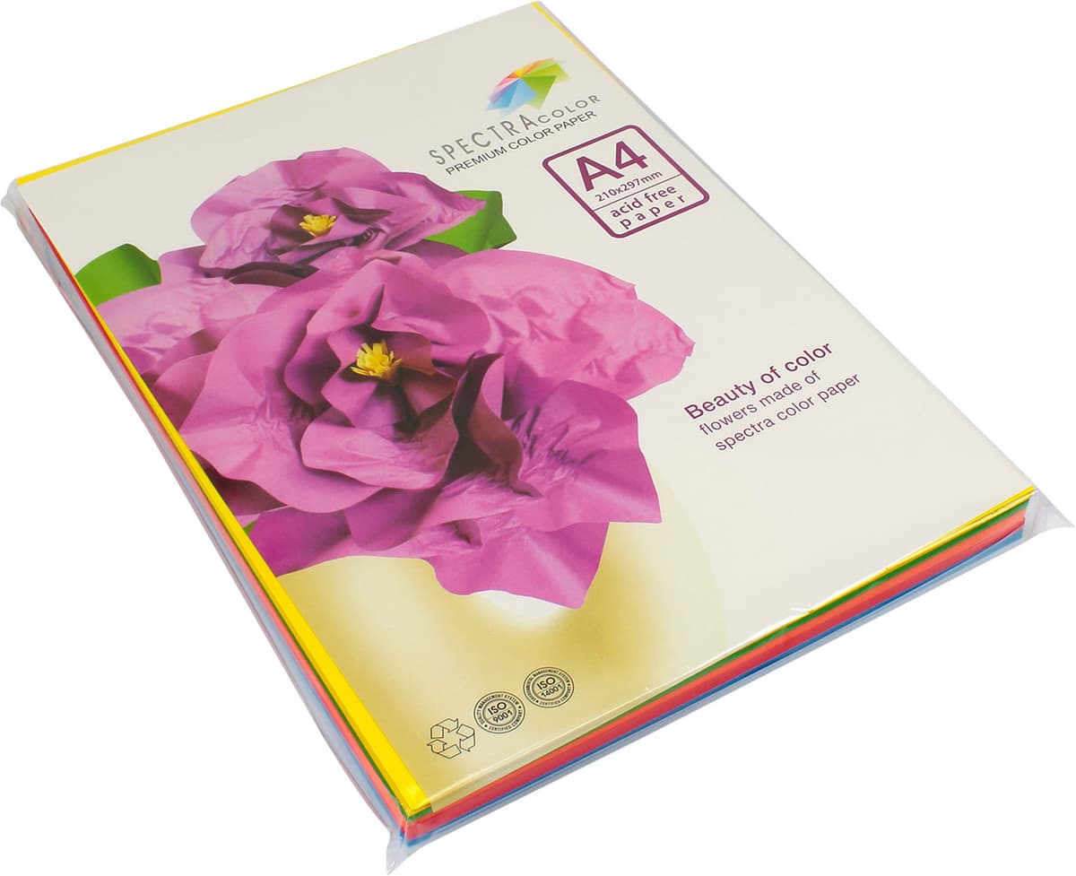 Папір кольор. А4 160г/м інт. 5х20 Spectra Color-Rainbow Pack Deep IT 82 "A"(100шт) — купити | Канцелярський Сад