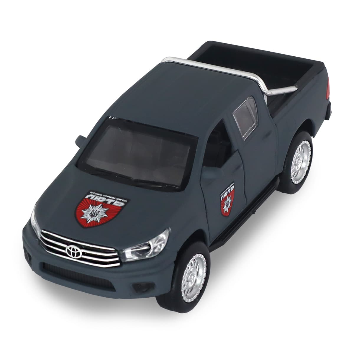 Автомодель "Technodriver" Шеврони Героїв Toyota Nilux ОШБр НПУ Лють №KM6118F/КіддіСвіт — купити | Канцелярський Сад