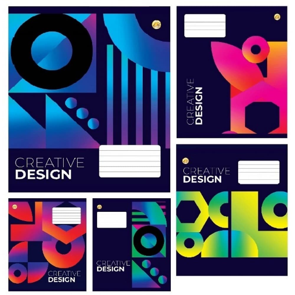 Зошит 96арк. кліт. /ТВ/ "Creative design" №ТА51706 — купити | Канцелярський Сад